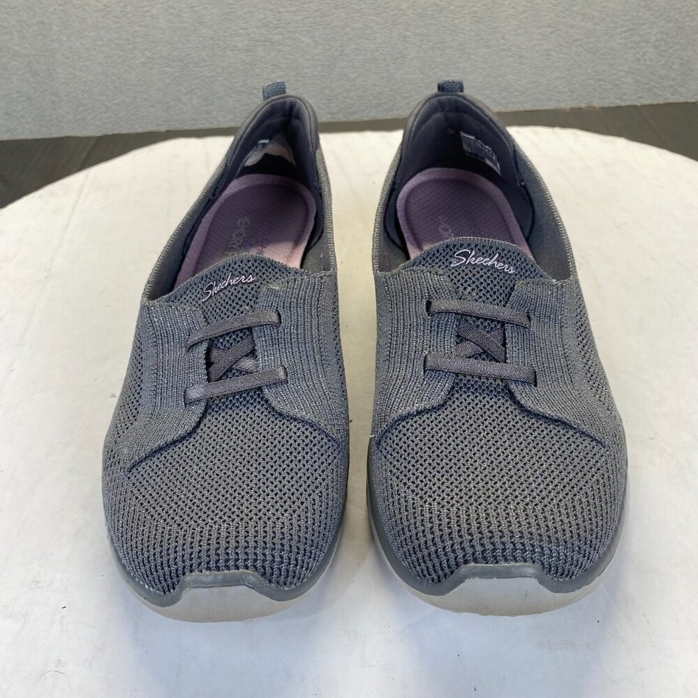 Skechers Stretch Women's Sneaker, Grey, Size 9.5,Lighweight,Comfort - Picture 15 of 15